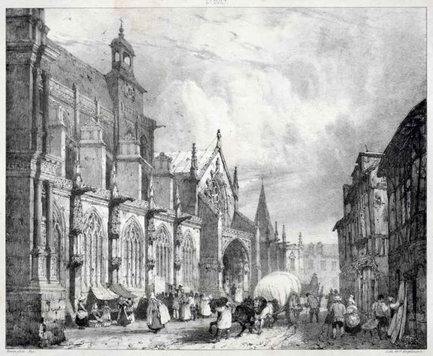 Voyages pittoresques et romantiques dans l'ancienne France,  Normandie:  Église...