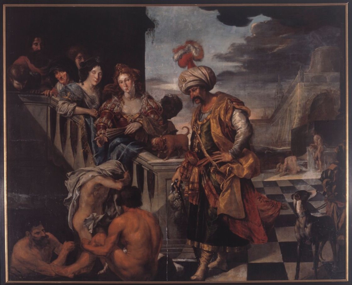 Bathing in an Oriental Harbour