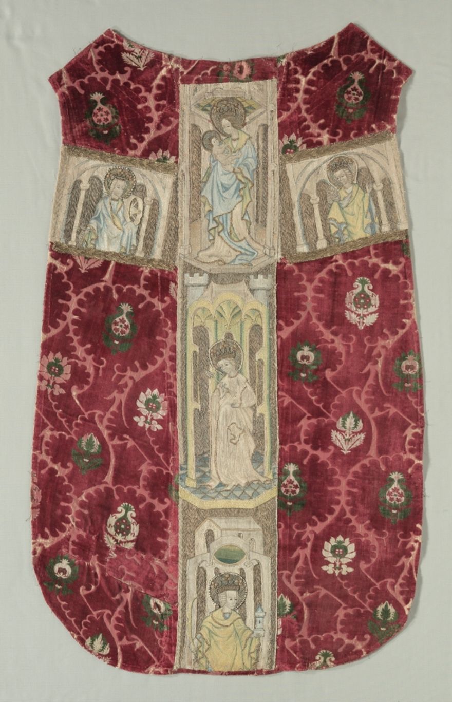Chasuble Back with Embroidered Orphrey Band