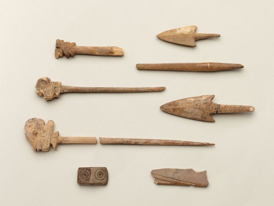 8 Bone carvings