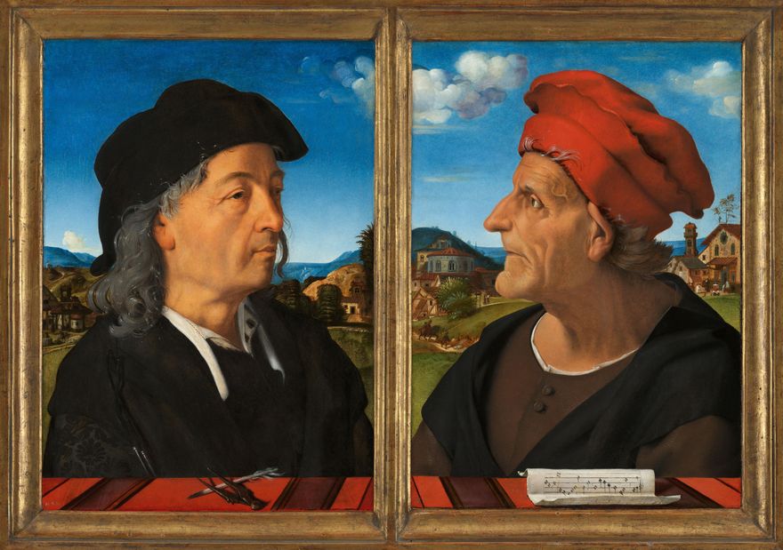 Portretten van Giuliano en Francesco Giamberti da Sangallo