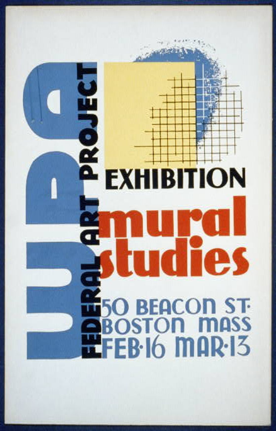 WPA Federal Art Project exhibition - mural studies