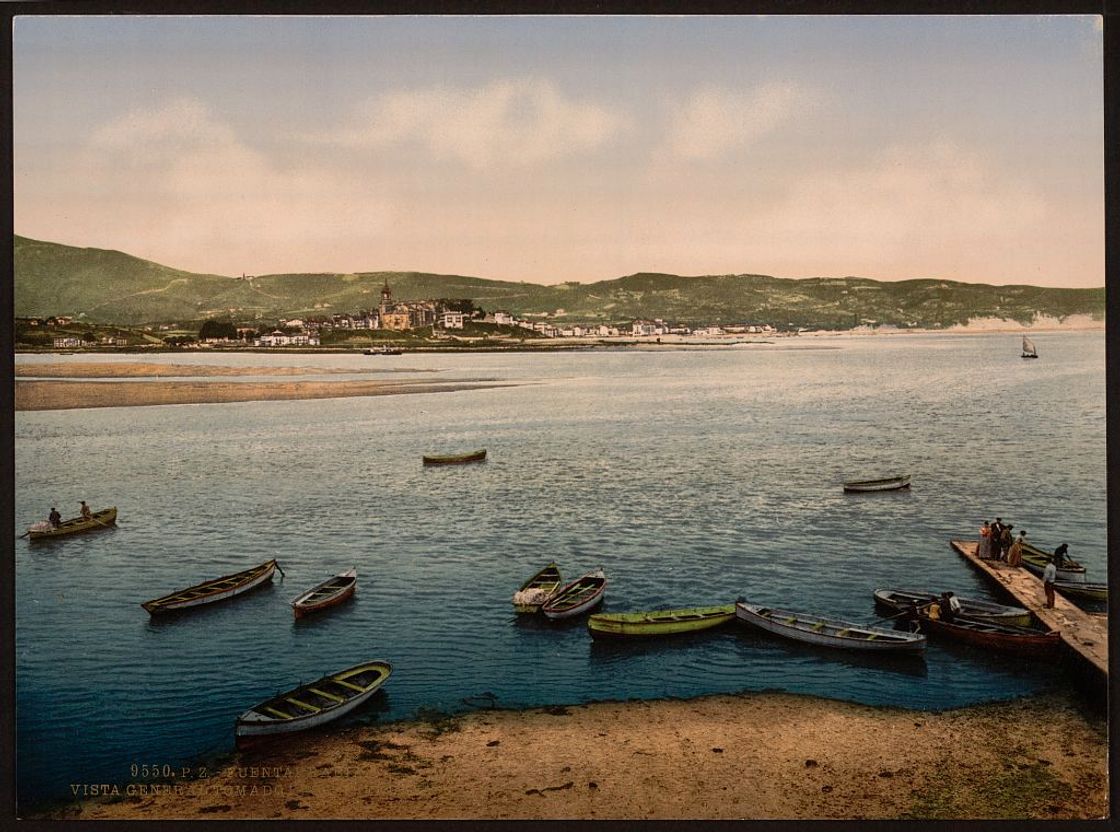 [General view from the Hendaye, Fuenterrabía, Spain]