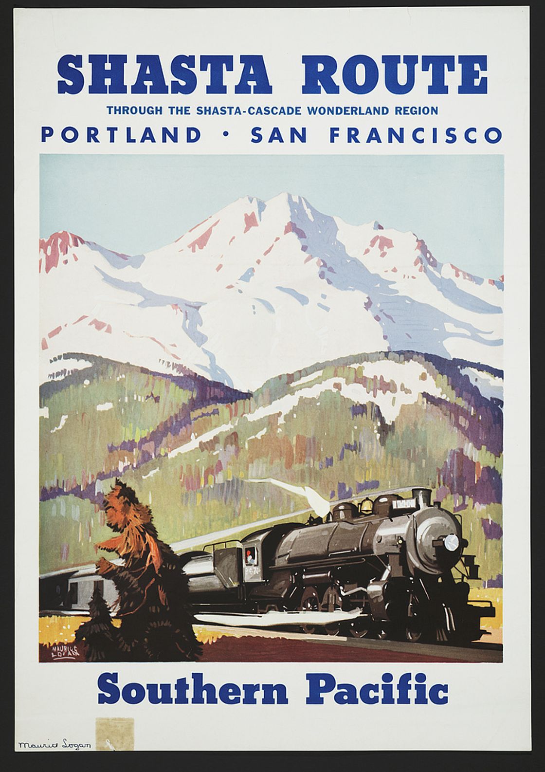 Shasta route through the Shasta-Cascade wonderland region Southern Pacific /