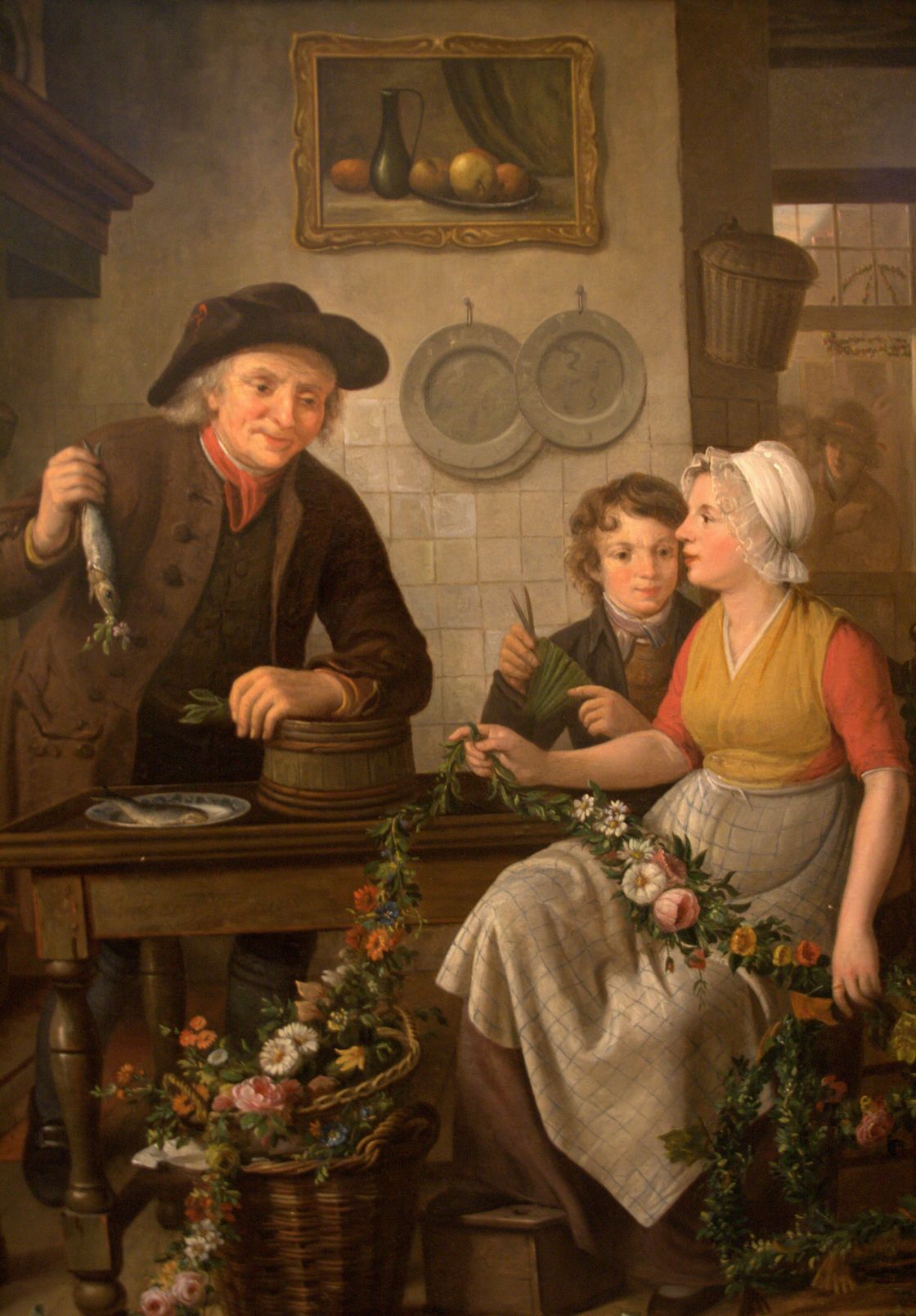 WLANL - Quistnix! - Visserijmuseum - Voorbereidingen voor de verkoop van de nieuwe haring, Adriaan de Lelie en Willem van Leen, 1815