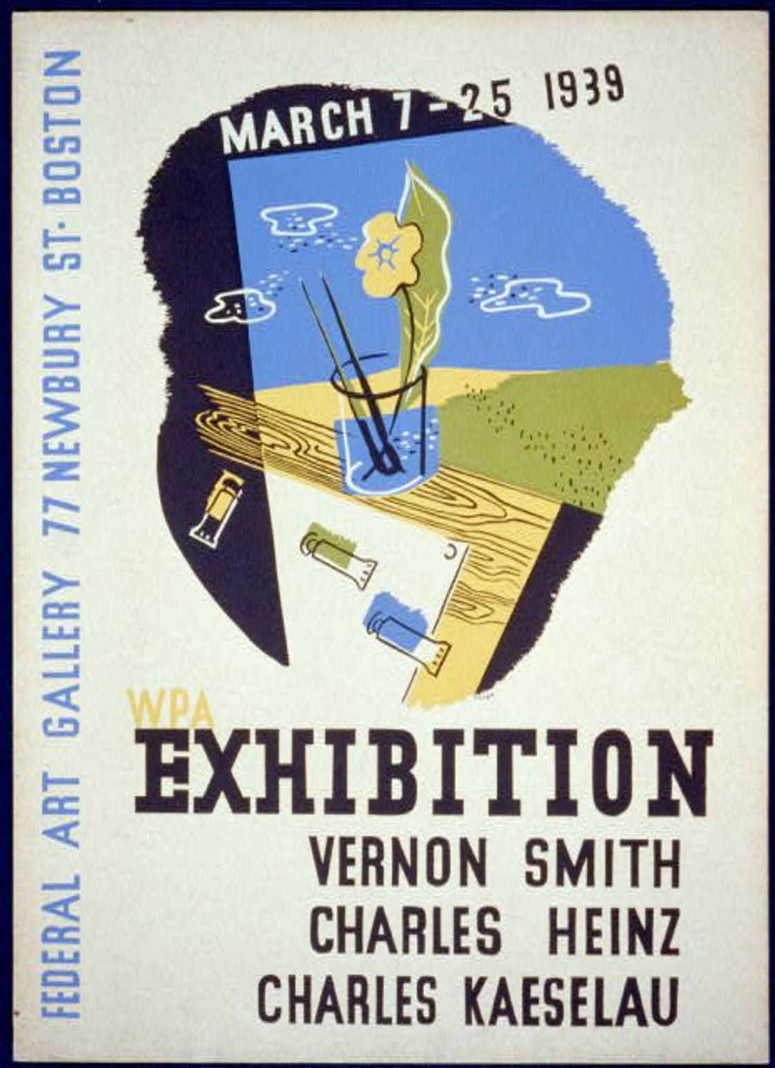 WPA exhibition Vernon Smith, Charles Heinz, Charles Kaeselau /