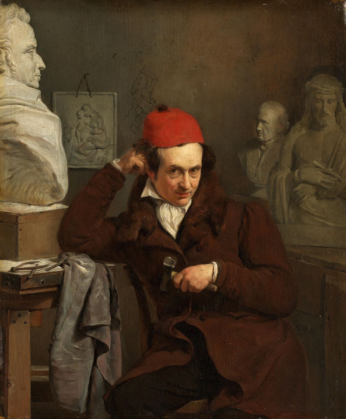 Portrait of Louis Royer (1793-1868). Scupltor