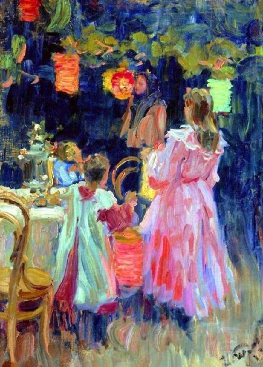 Kulikov Torches in the Garden 1906