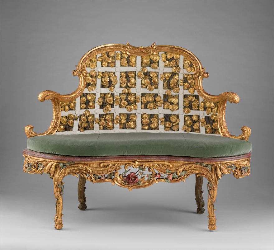 Upholstery panels for a settee
