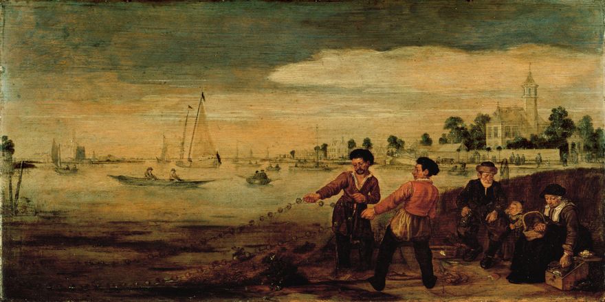 Vissers aan de Amstel te Amsterdam in de nabijheid van het buiten 'De...