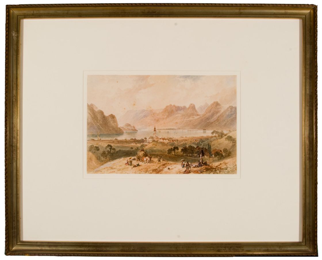 View of St. Gilgen by Myles Birket Foster, 1853