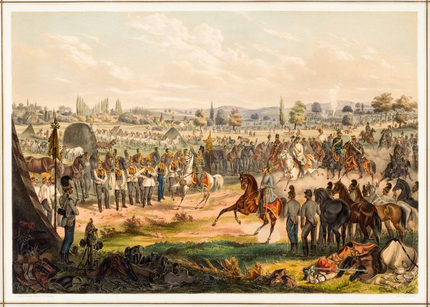 The Kres 1st Major's Division of the 7th (Kress) Light Cavalry (chevau léger)...