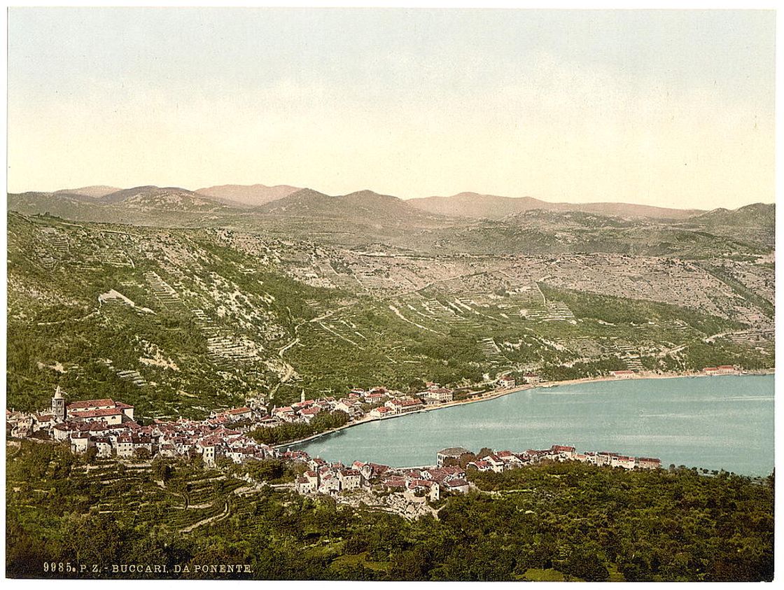 [Bucarri (i.e., Buccari), from the west, Croatia, Austro-Hungary]