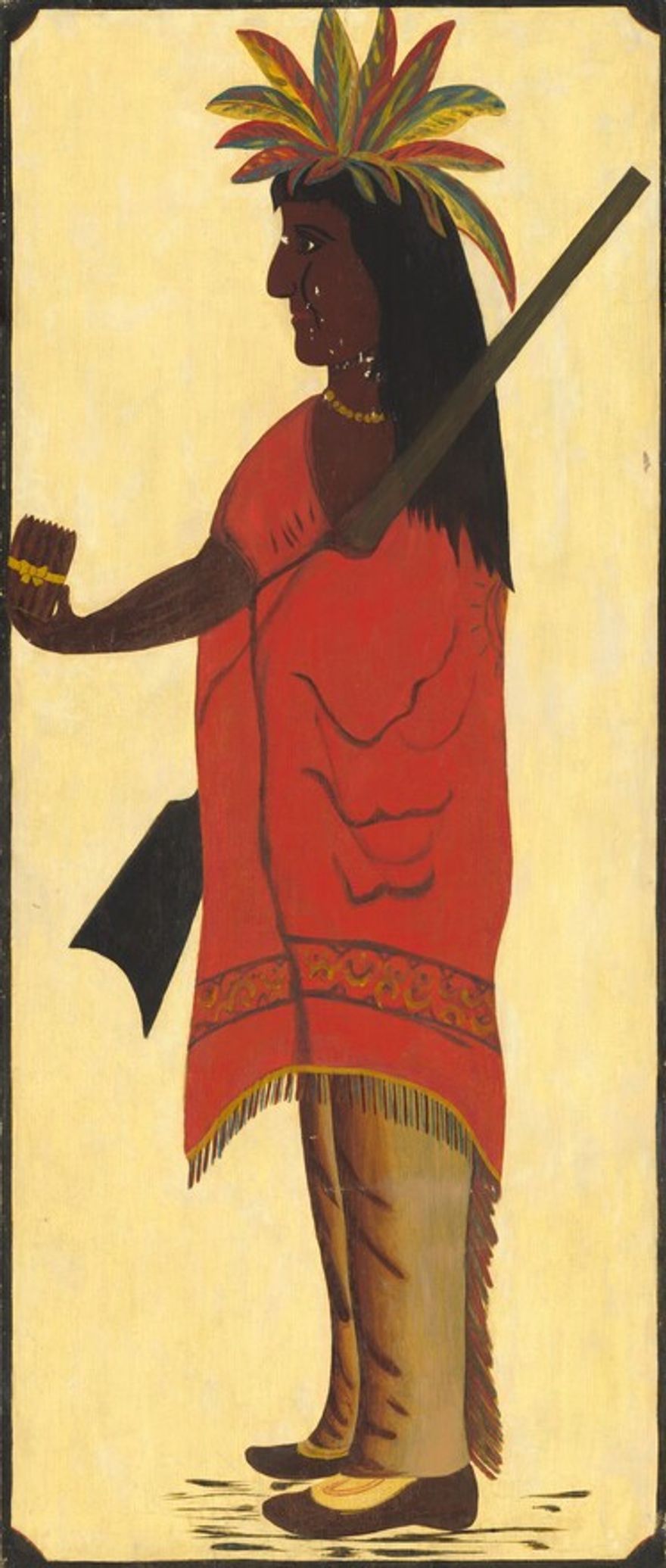 Indian Tobacco Shop Sign [obverse, Indian facing left]