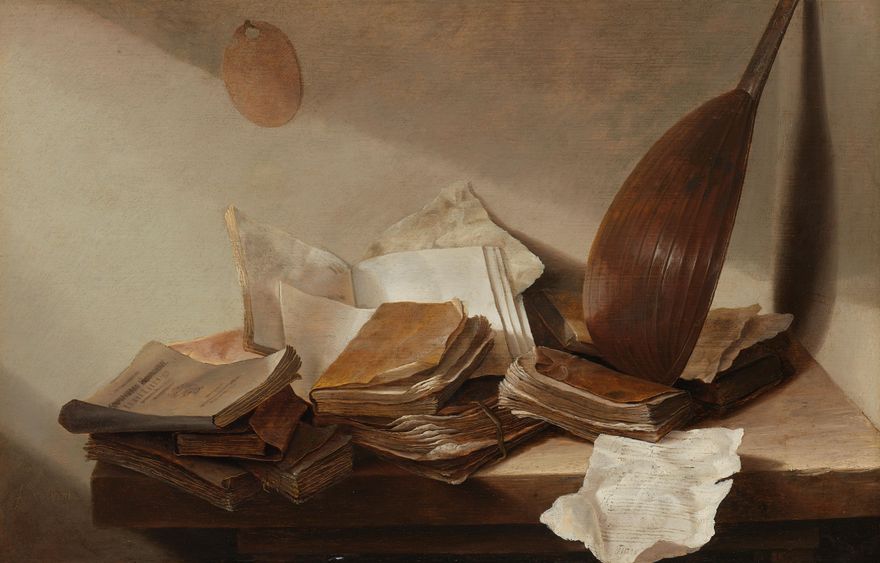 Stilleven met boeken