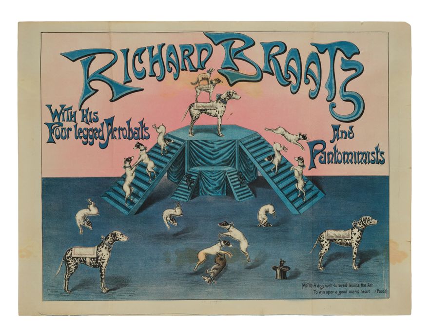 Richard Braatz with his four legged acrobats and pantomimists 2