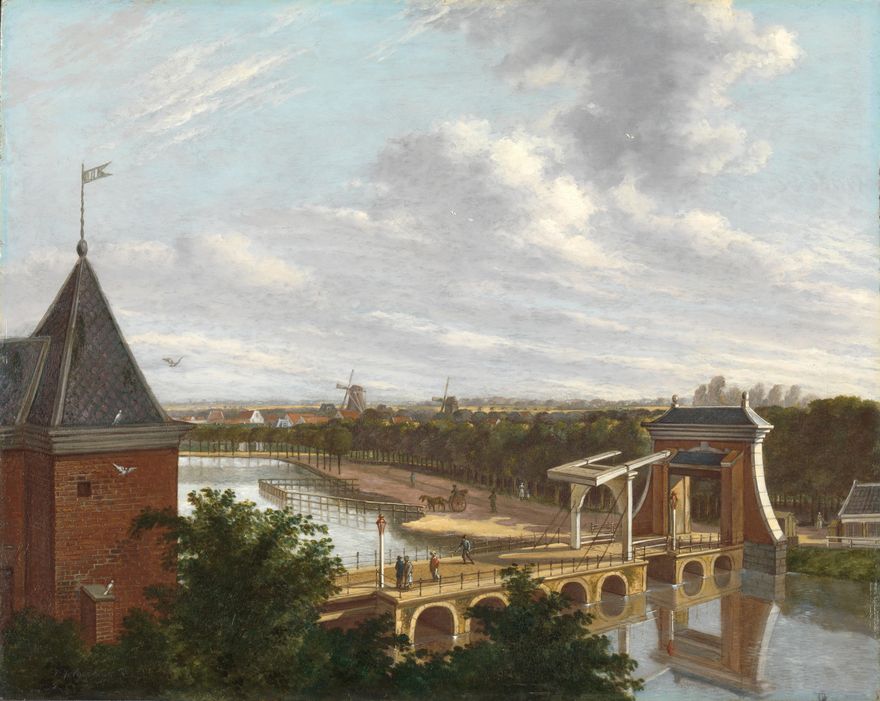De Amsterdamse buitensingel bij de Leidsepoort, gezien vanuit de schouwburg