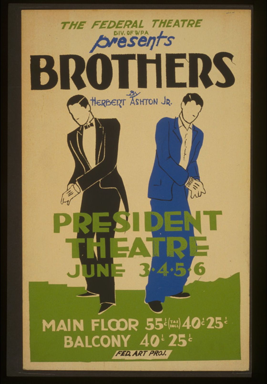 The Federal Theatre Div. of WPA presents 