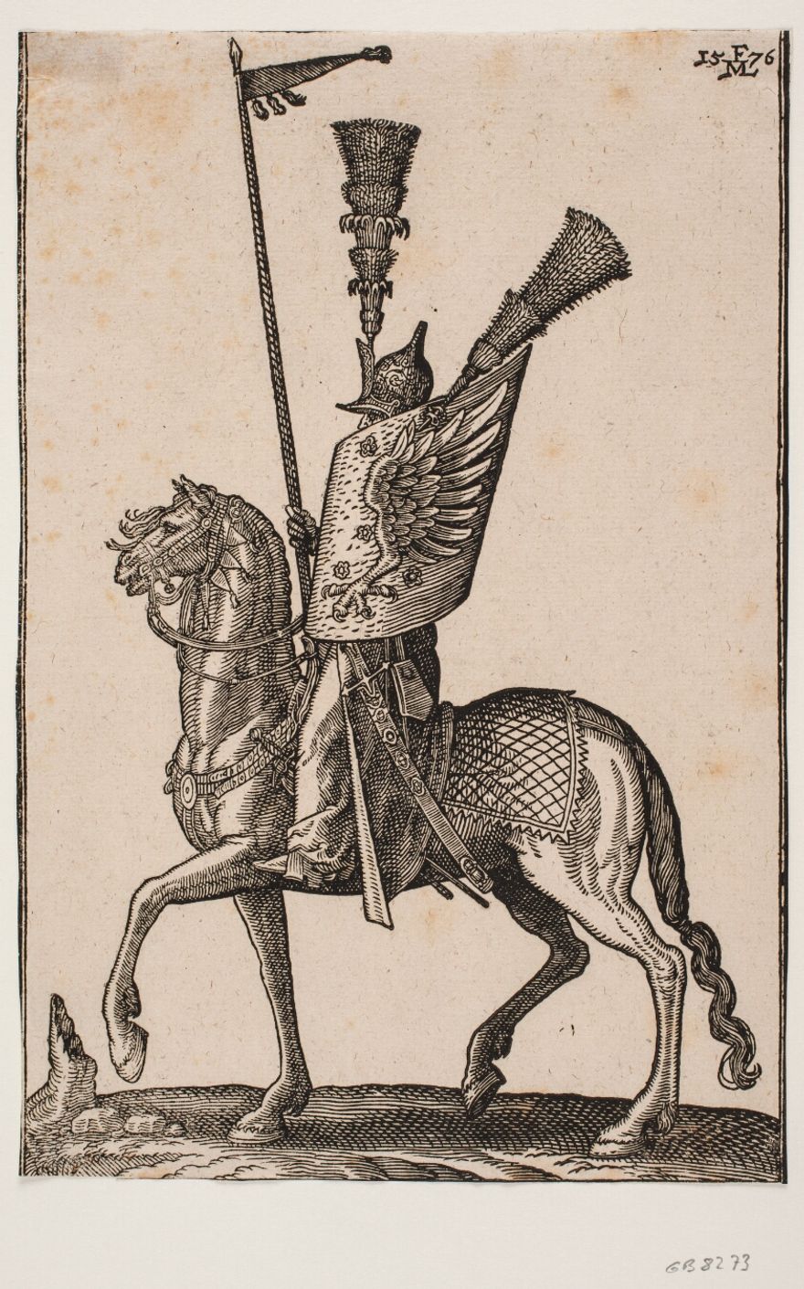 Bereden soldat, profil mod v