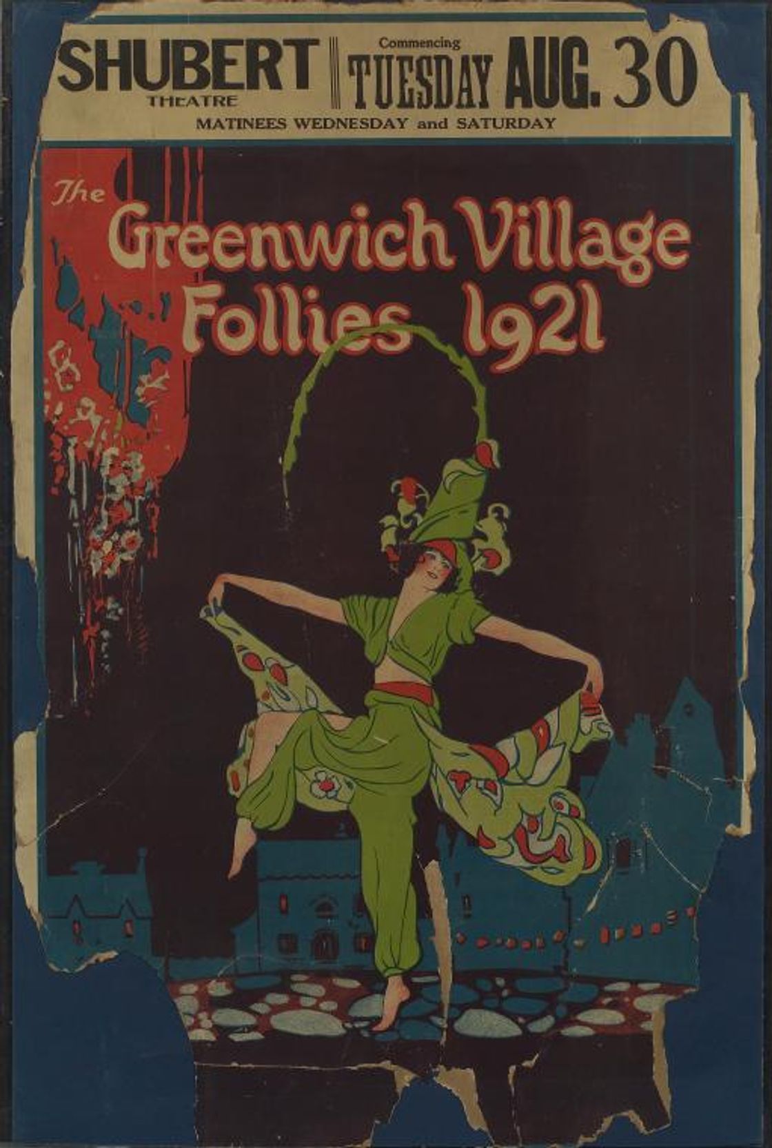 Poster for the stage revue Greenwich Village Follies 1921